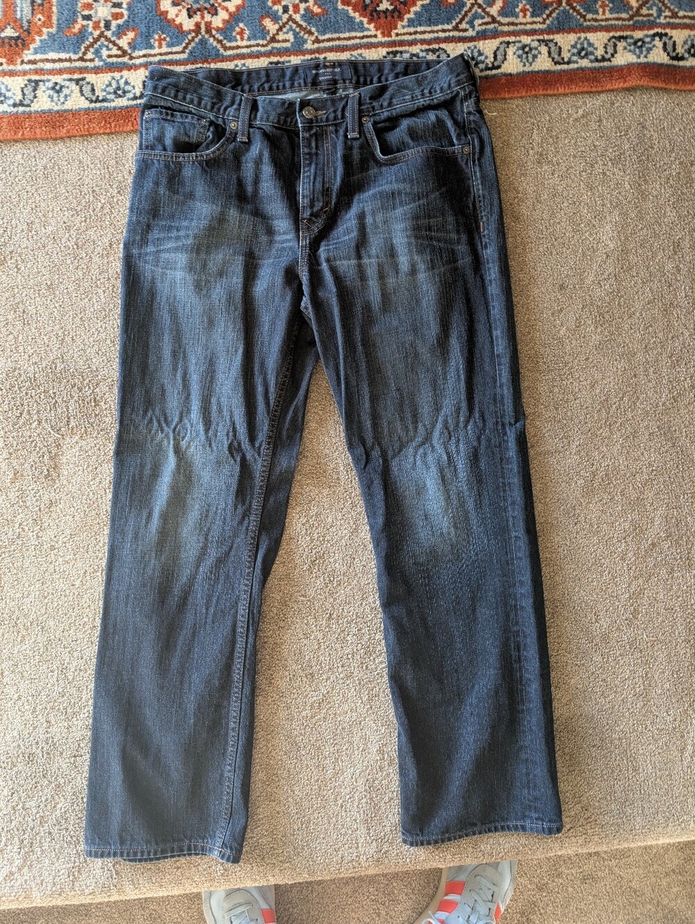 Banana Republic Men's Straight Leg Jeans Dark Wash 36x32